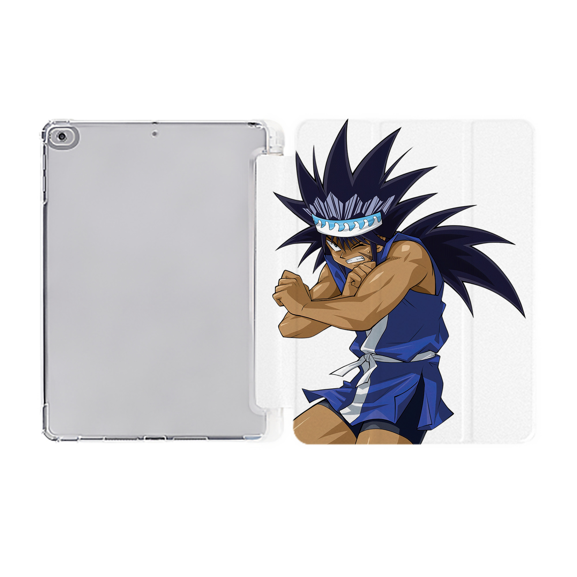 （画像用） 遊☆戯☆王 Yu-Gi-Oh! IPad ケース ペン収納付き 三つ折りスタンド PUレザー×シリコン 対応機種9.5/10.5/10.9インチ